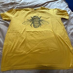 Econscious Mustard Yellow Bumble Bee T-Shirt M